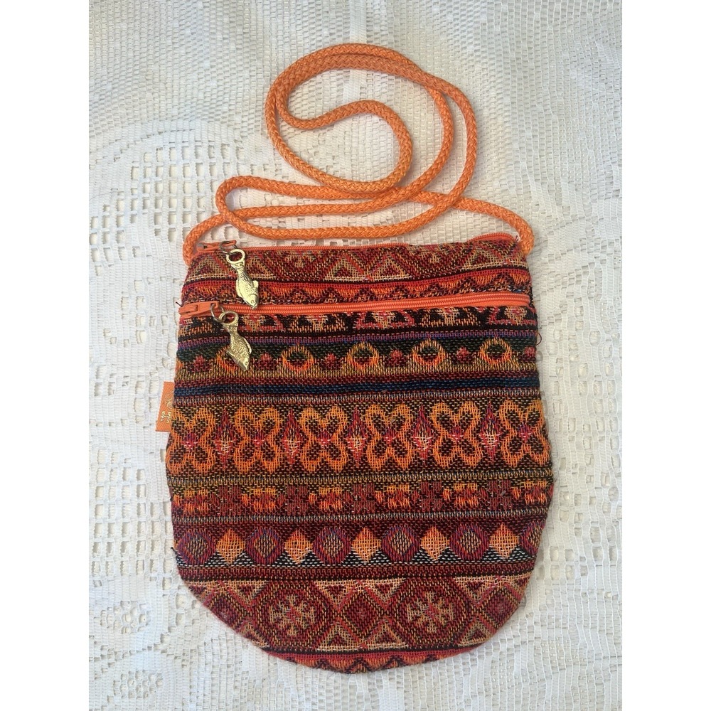 Boho Y2K Woven Crossbody Bag Ethnic Festival Hippie Purse